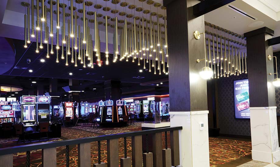 Image shows the gaming floor from the Hotel Lobby entrance