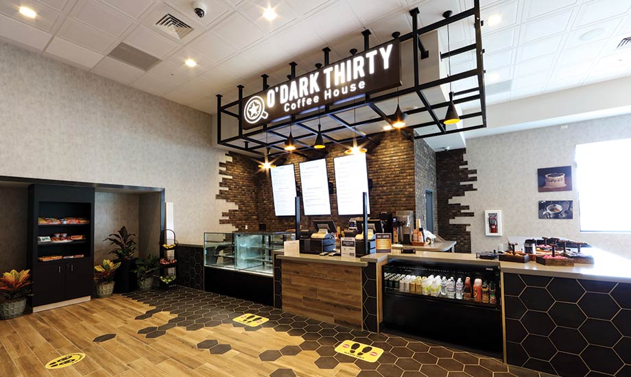 Image of the O'Dark Thirty Coffee House counter