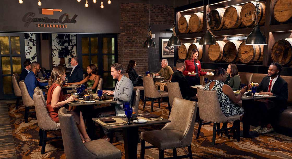 Garrison Oak Steakhouse at Oak Grove Racing, Gaming and Hotel