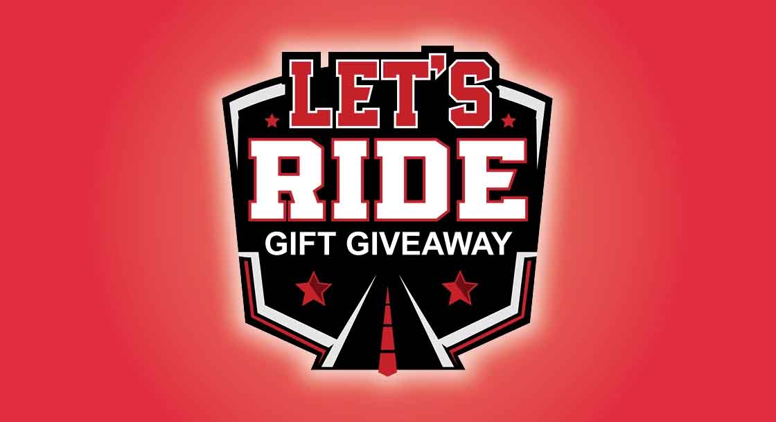 Let's Ride Gift Giveaway Promotion at Oak Grove Racing, Gaming and Hotel