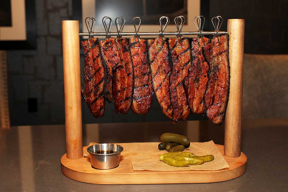 Candied Bacon at Garrison Oak Steakhouse at Oak Grove Gaming, Racing & Hotel