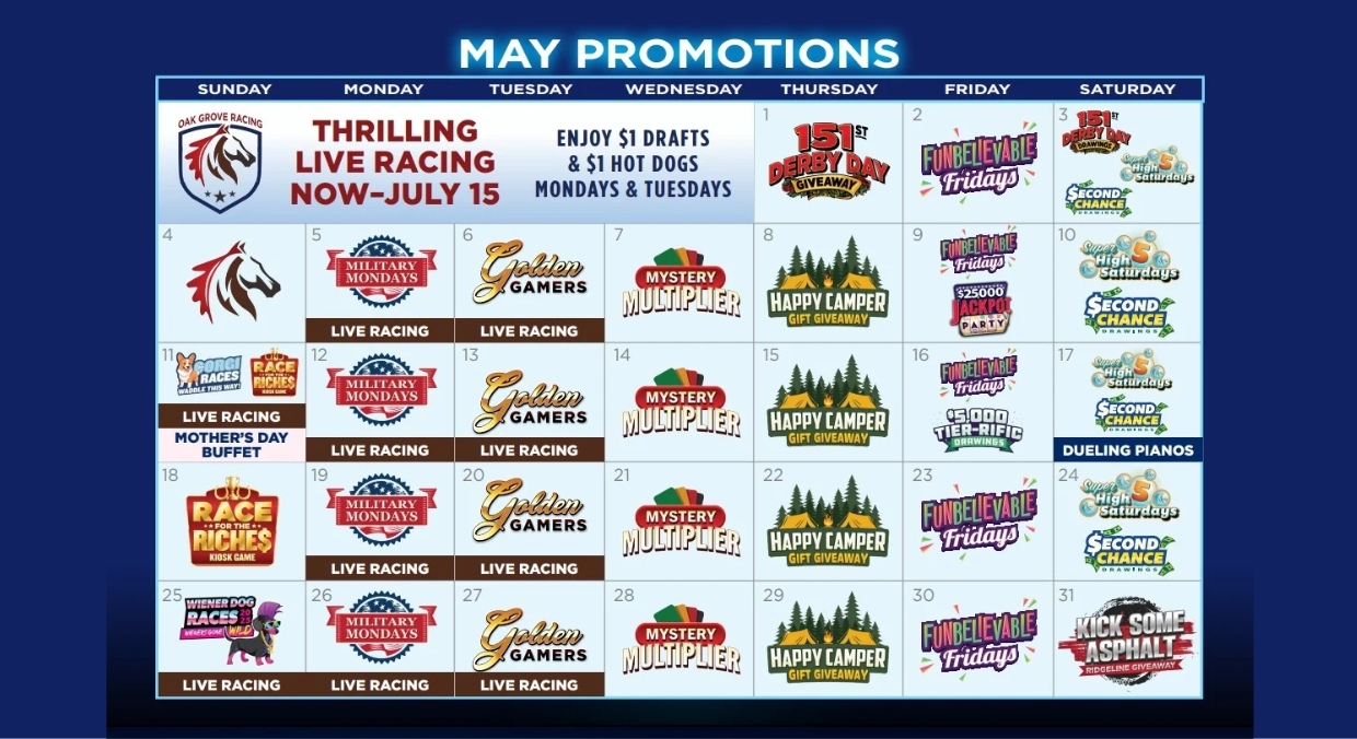 May Promo Calendar